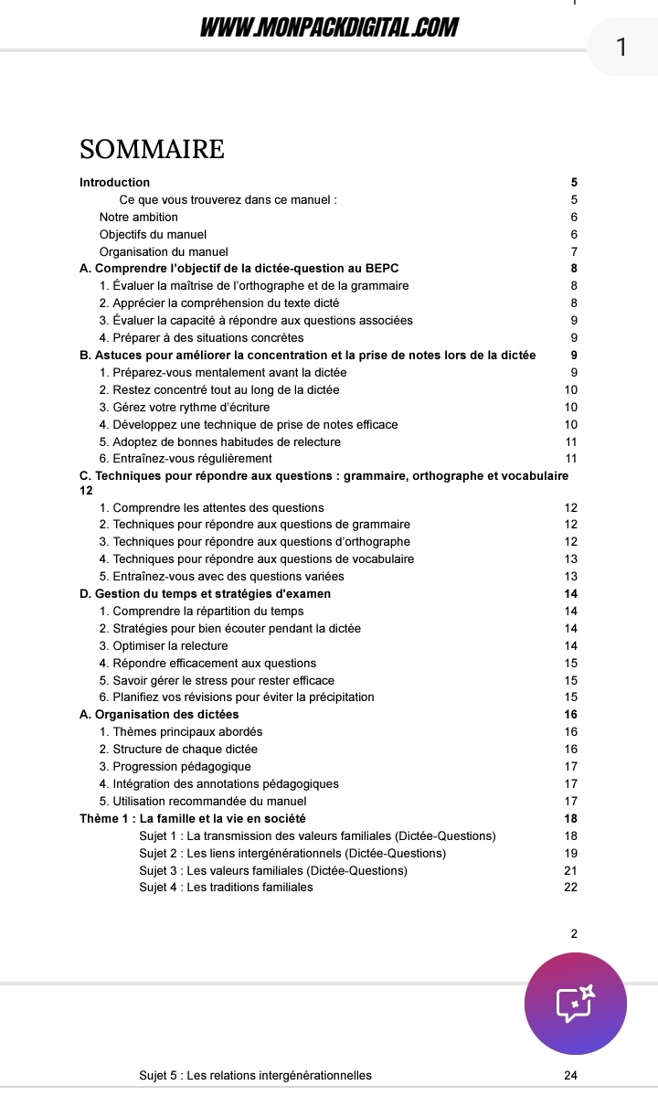 Pack Complet de Dictées : CE1 à la 3ᵉ - Maîtrisez l'Orthographe Pas à Pas – Image 2