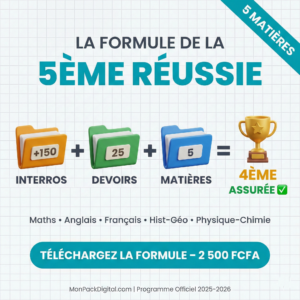 Pack Excellence Cinquième (5e) — Interrogations & Devoirs Corrigés